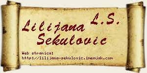 Lilijana Sekulović vizit kartica